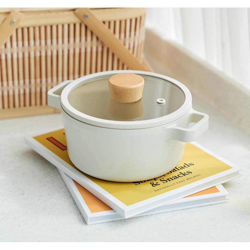 Omocha - FIKA หม้อหูเตี้ย 18 cm + ฝา - (Pot 18 cm + glass lid)