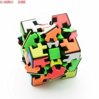 LeFun stickerless 3 rank gear magic cube speed puzzle cube toy for challenge