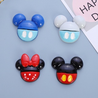 [เตรียมจัดส่ง]1Pcs Disney Mickey Minnie Mouse DIY เครื่องประดับเรซิ่น 3Dสามมิติ