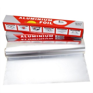 ฟอยล์อลูมิเนียม กระดาษฟอยล์ ฟอยล์ห่ออาหาร ฟอยล์ห่ออาหาร Aluminiumfoil Foil ฟอยล์ ฟอยล์อบอาหาร 8 เมตร ยาว  8 m