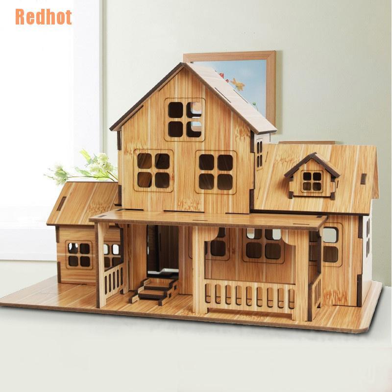 (Redhot) จิ๊กซอว์ไม้ปริศนา 3 มิติ ของเล่นเสริมการศึกษา สําหรับเด็ก