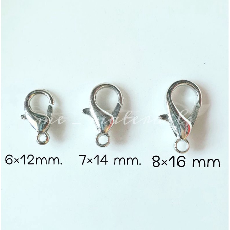 (#211)ตะขอก้ามปู ขนาด 6×12 , 7×14 , 8×16 แพค 10ชิ้น