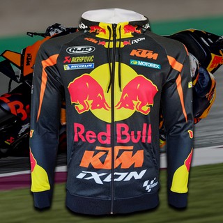 เสื้อแจ็คเก็ต โมโตจีพี Jacket MotoGP เสื้อทีม Red Bull KTM แจ็คเก็ต-มอเตอร์ไซค์ #MG0032 รุ่น Brad &amp; Miguel (ฮู้ด,ซิป)