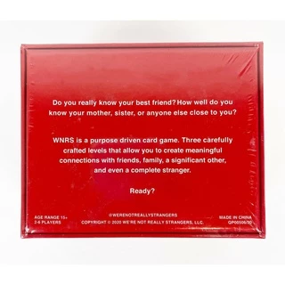 We're not really strangers Card Game : Relationship / Couples - บอร์ดเกม เกมปาร์ตี้ An interactive card game for adults