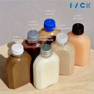 ขวดพลาสติก PET แบน ไหล่ลาด 200ml. (50 ขวด) B007
