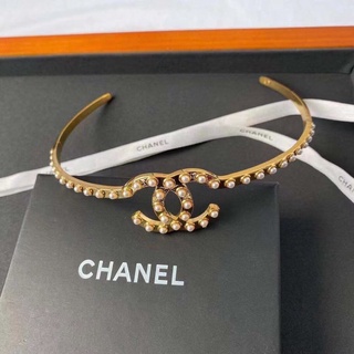 ⭐️ Chanel CC headband with pearl เเสตมป์ข้าง เป๊ะเวอร์ Grade เทียบเเท้