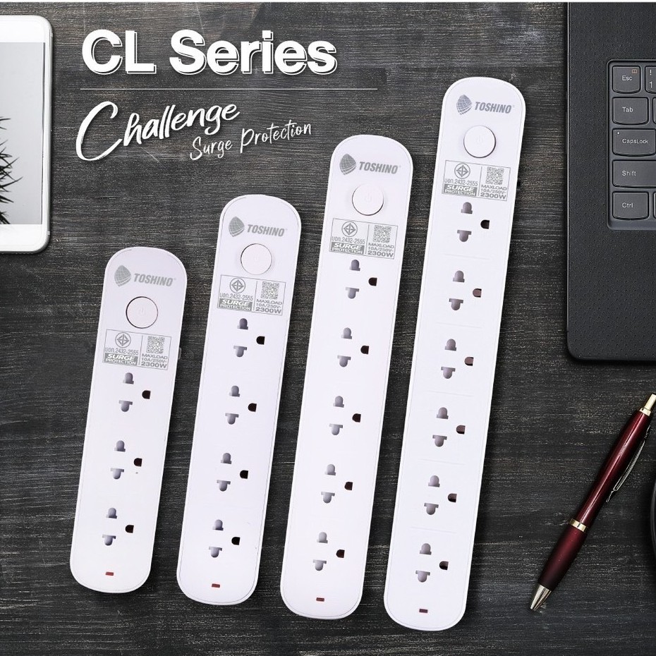 ปลั๊กไฟ Toshinoโตชิโน่ มาตรฐาน มอก รุ่น CL-35/CL-53 ของแท้