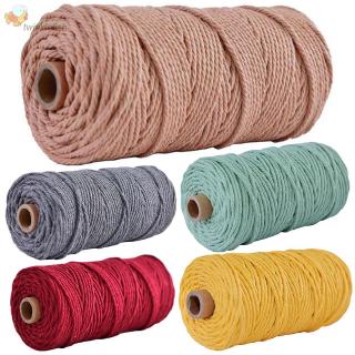 Rope Supply Cotton 100M 3mm Hemp Craft String 4mm Pipping Macrame Home 100m Woven Braided 3mm*100m Crafts Rope