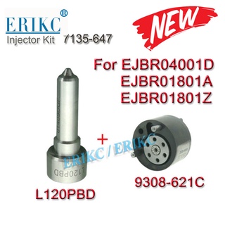 NOZZLE (L120PBD) INJECTOR VALVE 9308-621C REPAIR KITS (7135-647) FOR RENAULT NISSAN EJBR04001D EJBR01801A EJBR01801Z 820