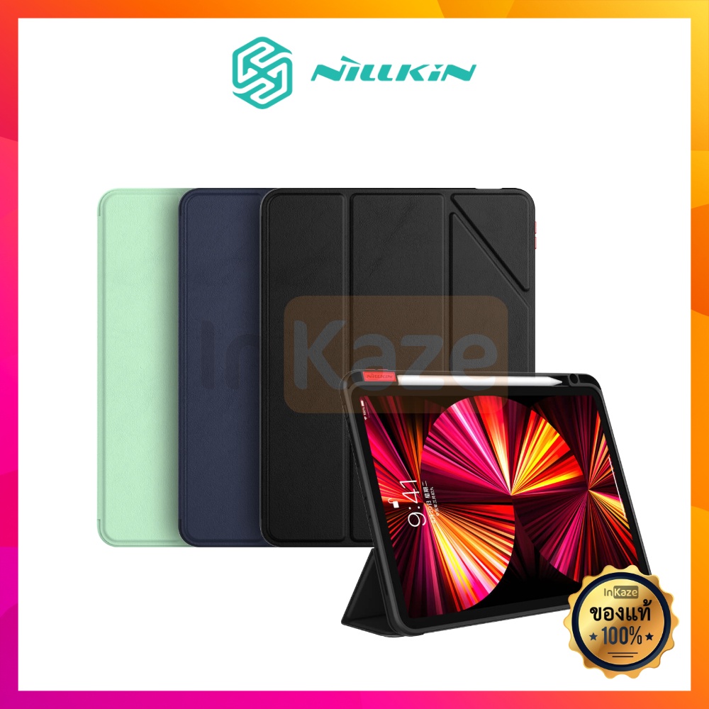 Nillkin เคส ฝาพับ ฝาปิด ฝาหนัง for iPad Air 5 4 10.9 / iPad Pro 11 2021 2020 / iPad Gen 7 8 10.2 Lea