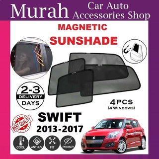 ม่านบังแดดแม่เหล็ก สําหรับ Suzuki Swift azg 2013-2017 [4 ชิ้น]