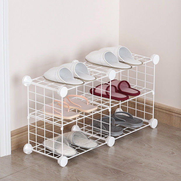 Small Narrow College Student Dormitory Bedroom Iron Shoe Rack Storage ...