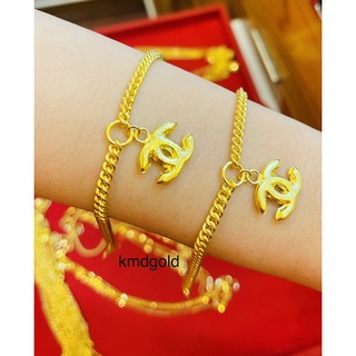 KMDGold สร้อยข้อมือทอง 2สลึง ทองแท้ขายได้จำนำได้ พร้อมใบรับประกัน