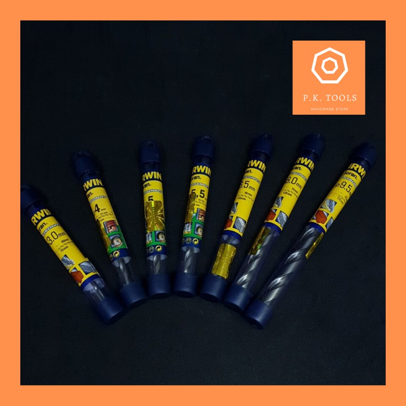 ‼️ซื้อ11 แถม1🇧🇪‼️IRWIN ดอกสว่านเจาะปูน ก้านกลม ขนาด 3 - 13 mm