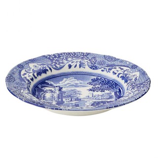 Spode Blue Italian Soup Plate จานก้นลึก 9"