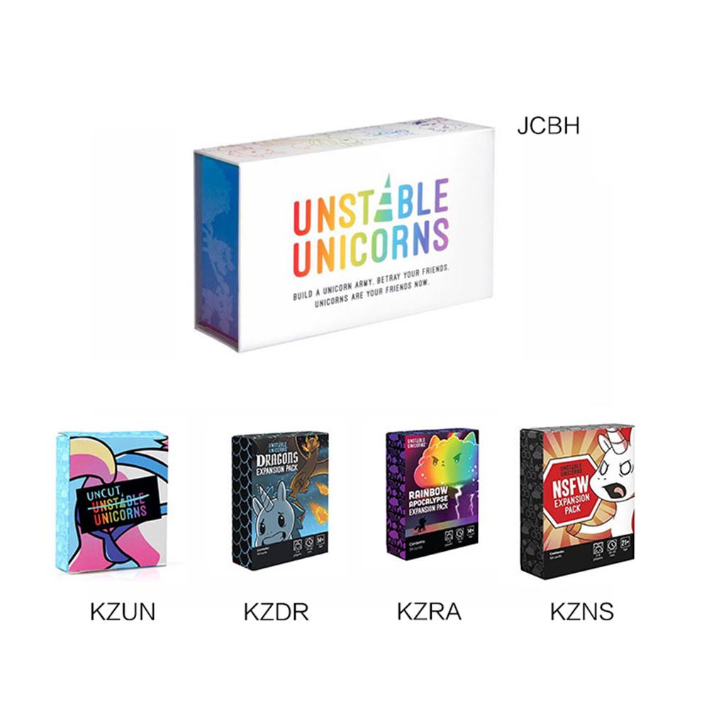 Unstable unicorns Core Card base game Pack seable Basic / Expansion Edition