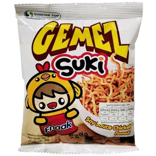 Gemez Suki ขนมบะหมี่กรอบปรุงรสไก่ ขนาด 30 กรัม