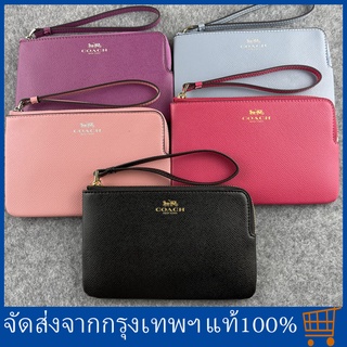 COACH F58032 กระเป๋าถือ กระเป๋าใส่เหรียญ/กระเป๋าสตางค์ผู้หญิงความจุมาก/ที่ใส่การ์ด/