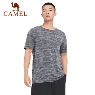 Camel เสื้อยืดแขนสั้น ระบายอากาศ แห้งเร็ว เหมาะกับการวิ่ง เล่นกีฬากลางแจ้ง