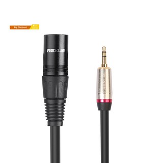 【 RAC 】 สายอะแดปเตอร์แปลง 30 ซม. 3.5 มม. Male to 3 Pin XLR Male