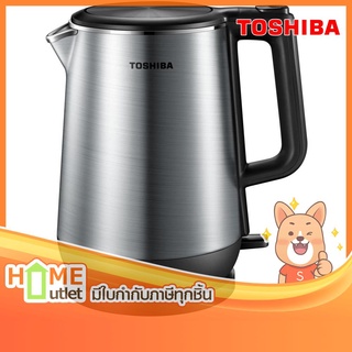 TOSHIBA กาต้มน้ำร้อน ขนาด 1.7ลิตร 1800 วัตต์ รุ่น KT-T17(DR)1 (17678)