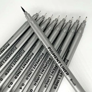 ปากกามาร์กเกอร์ กันน้ำ 0.05-0.8 สีดํา สําหรับนักเรียน สํานักงาน โรงเรียน 1 ชิ้น