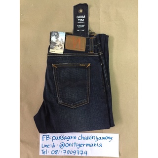 Nudie Grim Tim Electric Denim ใหม่ แท้ 100%  Size :W28xL34