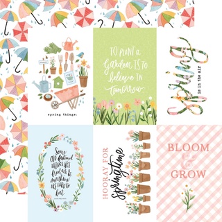 My Favorite Spring Double-Sided Cardstock 12"X12" : 4"X6" Journaling Cards