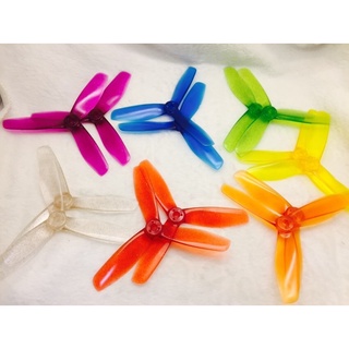 ใบพัดโดรน FPV Propeller : BEE Rotor 5 นิ้ว รู5มิล (5x4.5)(5x4)(5x5) 3B 3แฉก (4ใบ)(ราคาต่อ1ใบ) สำหรับใส่ Drone Rc