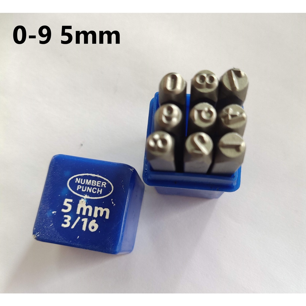 เหล็กตอกประทับตรา ตัวเลข ตัวอักษรณ์ 0-9 A-Z+& 3,4,5,6,8,10mm - รูปที่ 3