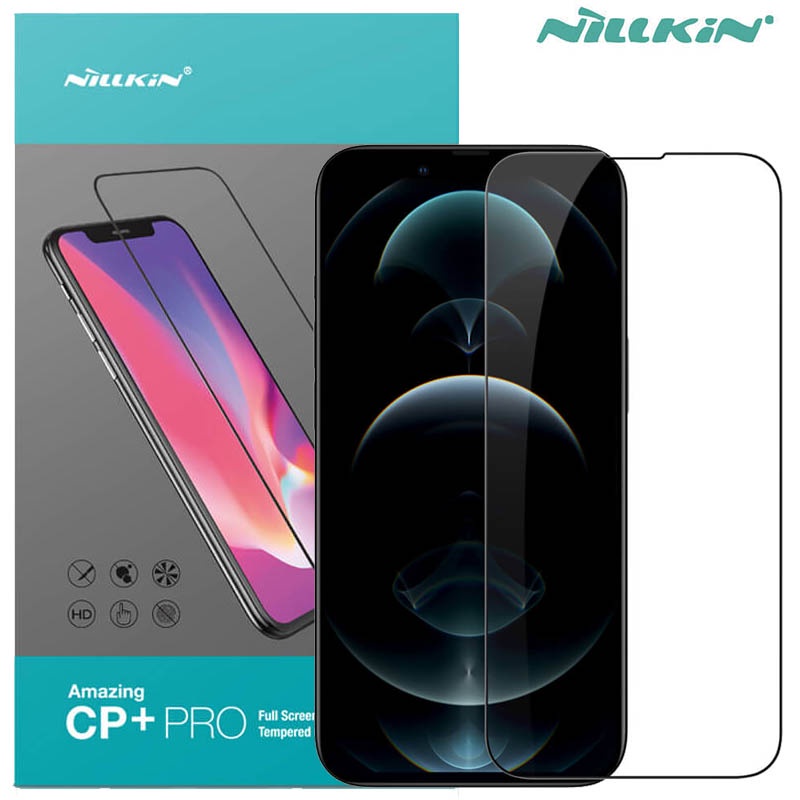Nillkin CP Plus Pro Glass iPhone 14 - 13 - 13 Pro - 16e - 17e - Tempered Full Cover Original Black C