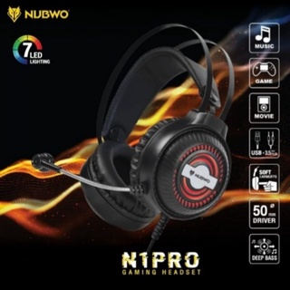 Nubwo N1 Pro หูฟังมีไฟ RGB 7สี