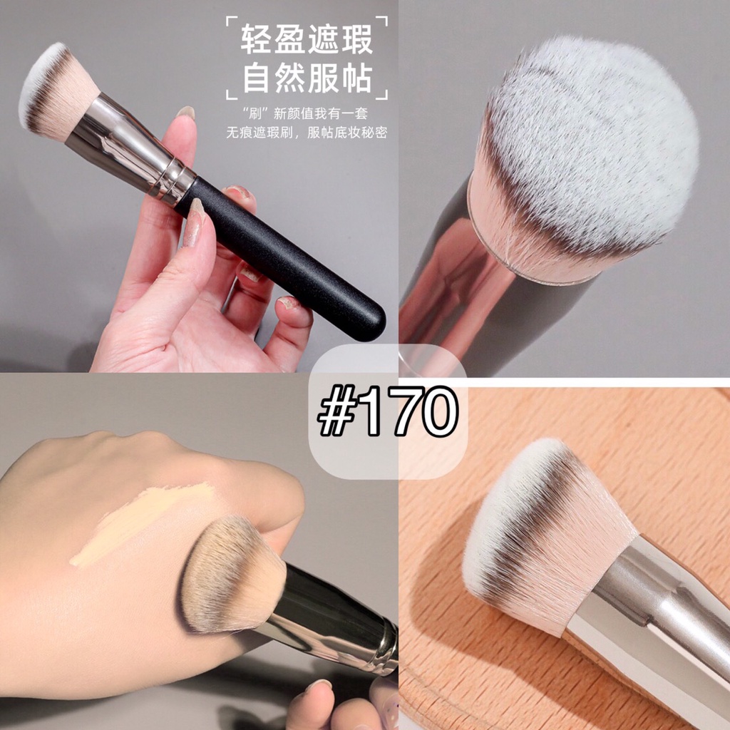 Foundation Brush แปรงรองพื้น แปรงลงคอนซีลเลอร์ ขนแปรงแน่นหนานุ่ม เกลี่ยง่าย เนียนเรียบไปกับผิว ไม่กินรองพื้น ไม่บาดหน้า ราคา ถูกที่สุด ดีลบีเคเค แกลเลอรีภาพที่ 4