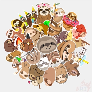 ❉ Sloth - Series 01 Cartoon Animal สติ๊กเกอร์ ❉ 50Pcs/Set DIY Fashion Luggage Laptop Skateboard Decals Doodle สติ๊กเกอร์