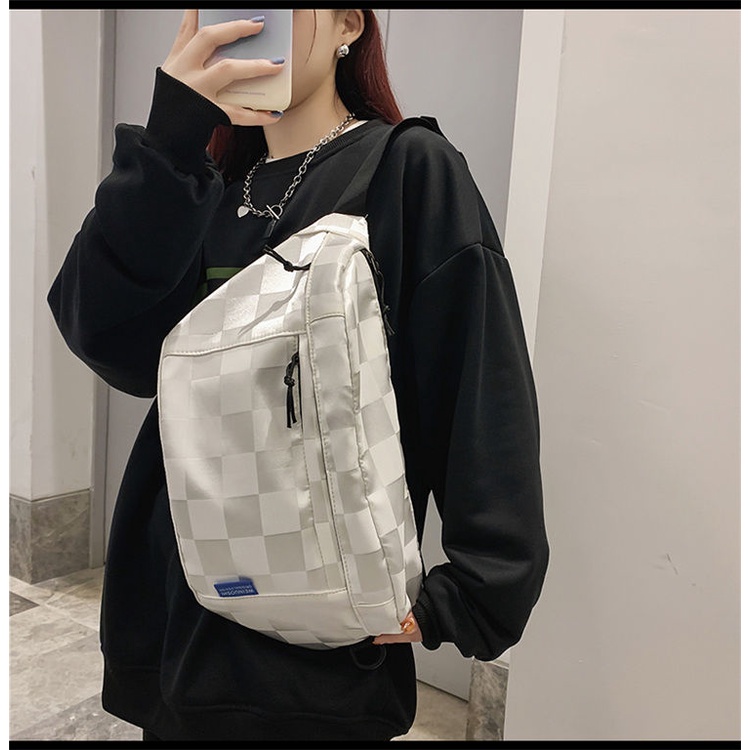MJ.backpackSimple sports messenger bag กระเป๋าคาดหน้าอกความจุขนาดใหญ่ ...