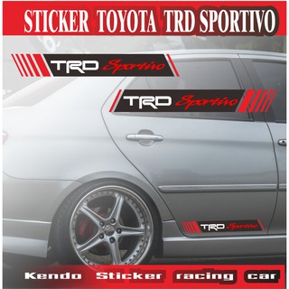 สติ๊กเกอร์ติดข้างประตูรถยนต์ Toyota  TRD sportivo