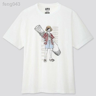 ✜❡Isang Stampede X Uniqlo Ut 2020 เสื้อยืดผู้ชายผ้าฝ้าย 100% (XS-3XL) (WHITE)