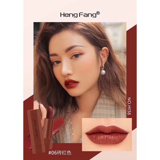 Lipstick เนื้อแมตต์ Heng Fang ครบเซ็ต 1 กล่อง 6 สี  เนื้อแมตต์ นุ่มชุ่มชิ้นยาวนาน