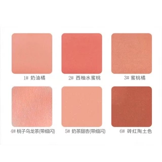 Lameila 3042 บลัชออนปัดแก้มเนื้อแมท บลัชออนปัดแก้มเนื้อฝุ่น โทนชมพูพีช โทนนู้ด ส้มพีช ส้มอิฐ เนื้อดี บางเบา ติดทน กันน้ำ