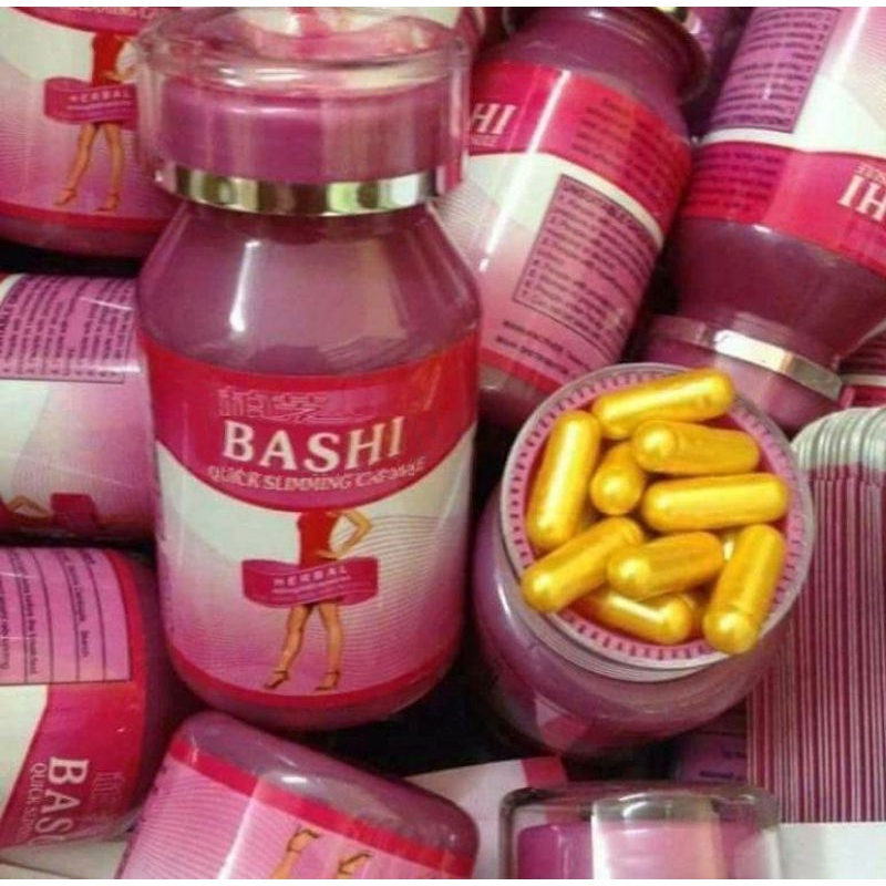 🍓🍓(รุ่นดั้งเดิม 40 เม็ด)  bashi บาชิ ชมพูเม็ดสีทอง ลดน้ำหนัก