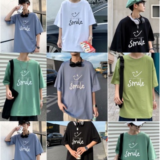 พร้อมส่ง🌟เสื้อลายการ์ตูนผู้ชาย ทรงหลวม เสื้อยืดเกาหลี oversize สวมใส่สบาย แฟชั่นฤดูร้อนเสื้อยืดผู้ชาย