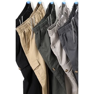 #2013 มี 4 สี (M-6XL) กางเกงขายาวลำลอง เอวยืดสีพื้น มีซิป กางเกงเอวยืด ขายาวสีพื้น ขายาวแฟชั่น กางเกงขายาวสีพื้นไซส์ใหญ่