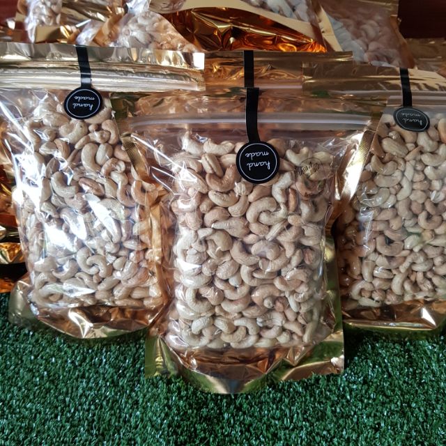 เม็ดมะม่วงหิมพานต์อบ เกรดเอ เม็ดใหญ่ พร้อมทาน แพ็ค 250 กรัม และ 500 กรัม