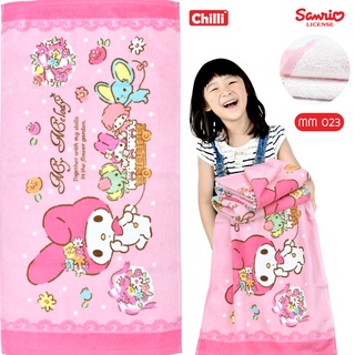 "ของแท้ 100%" Sanrio ผ้าขนหนู My Melody MM-023 ขนาด 16x32 นิ้ว