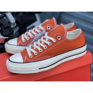 🚩 [เข้าใหม่]  Chuck Taylor All Star 70 Low Orange สีส้ม สินค้าพร้อมกล่องป้ายแท็กเกาหลี มีเก็บปลายทาง