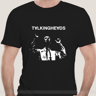 T-shirt  เสื้อยืด ผ้าฝ้าย 100% พิมพ์ลาย Talking Heads สําหรับผู้ชายS-5XL