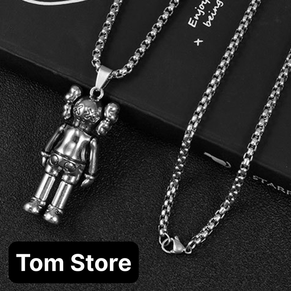 Kaws Sesame Street สร้อยคอโลหะผสมหน้าตุ๊กตา Unisex สําหรับผู้ชายและผู้หญิง