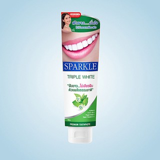 ยาสีฟัน สปาร์เคิล ทริปเปิ้ล ไวท์ SPARKLE TRIPPLE WHITE TOOTHPASTE 100กรัม