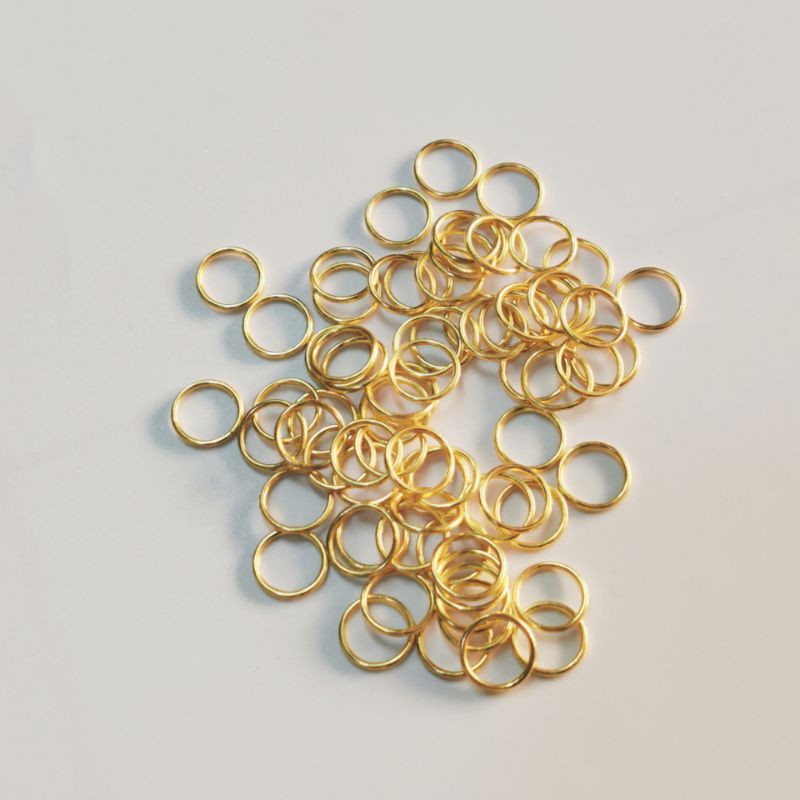 MM02030 วงกลม ตัวปรับสาย 12 ขิ้น ขนาด 10 มม. สีทอง