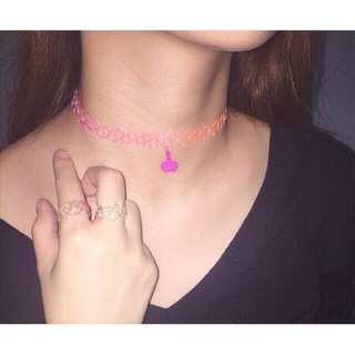 Rainbow Choker สายรุ้งพร้อมจี้ 😍🌟